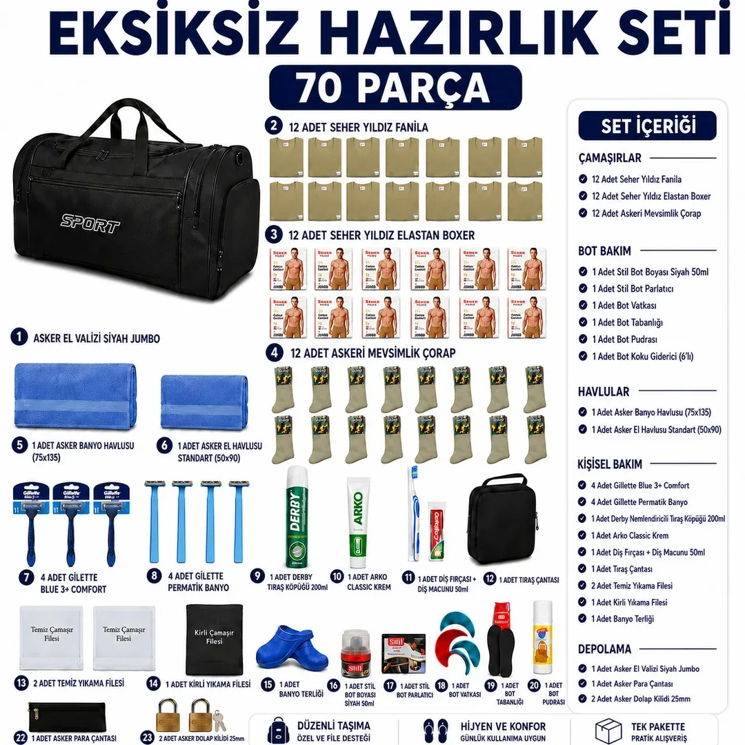 6 aylik asker seti