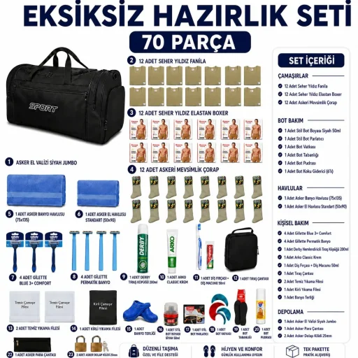 6 aylık asker seti