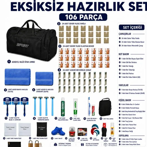 27'li yıkamasız bedelli asker paketi