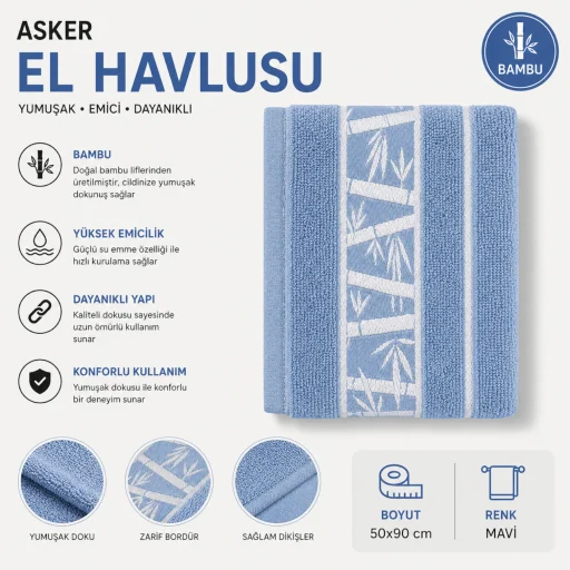 Asker Bambu El Havlusu (50×90)