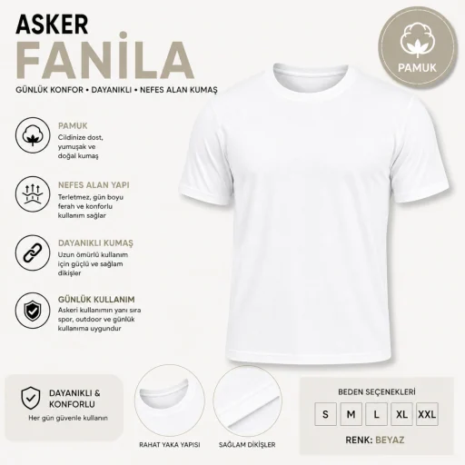 Denizci Er Asker Fanilası (Beyaz) — Seher Yıldız