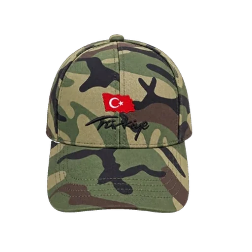 Kamuflaj desenli asker şapkası