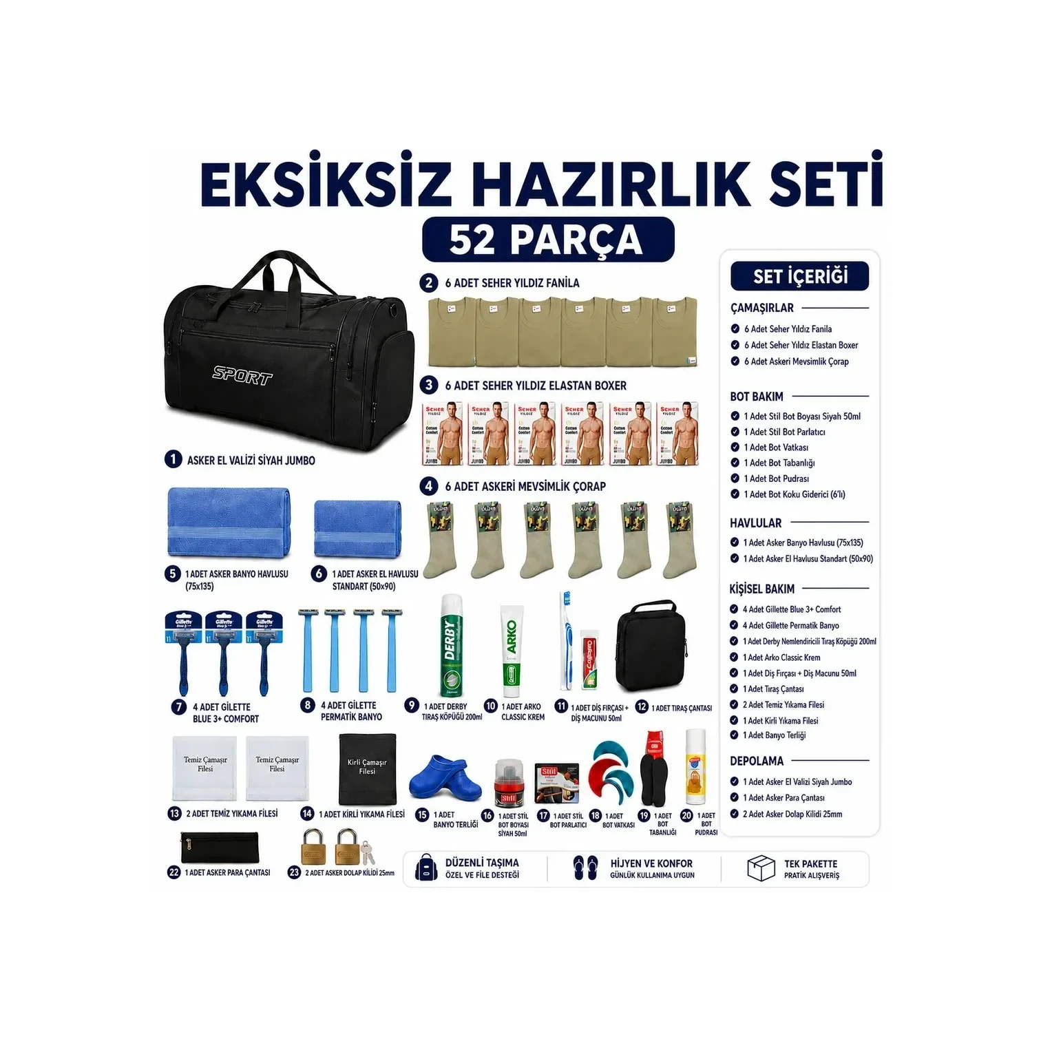 Bedelli Asker Seti — Haftalık Paket