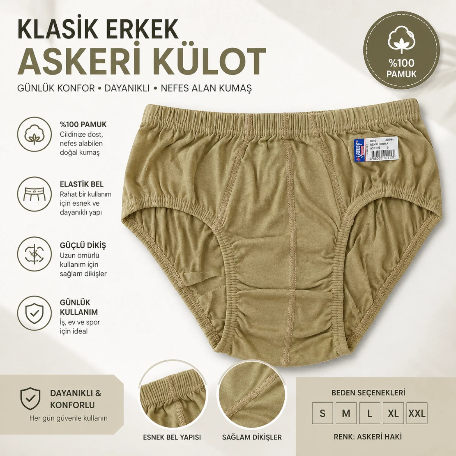 Asker Slip / Külot — Haki